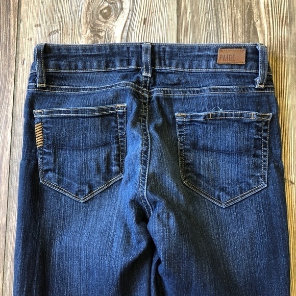 PAIGE Dark Wash Skyline Straight Leg Denim Jeans 24 - Picture 8 of 8
